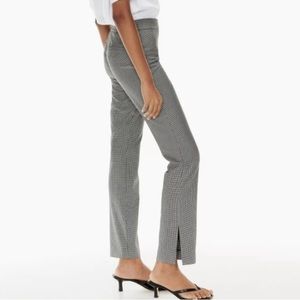 Aritzia Gray Checkered Trousers